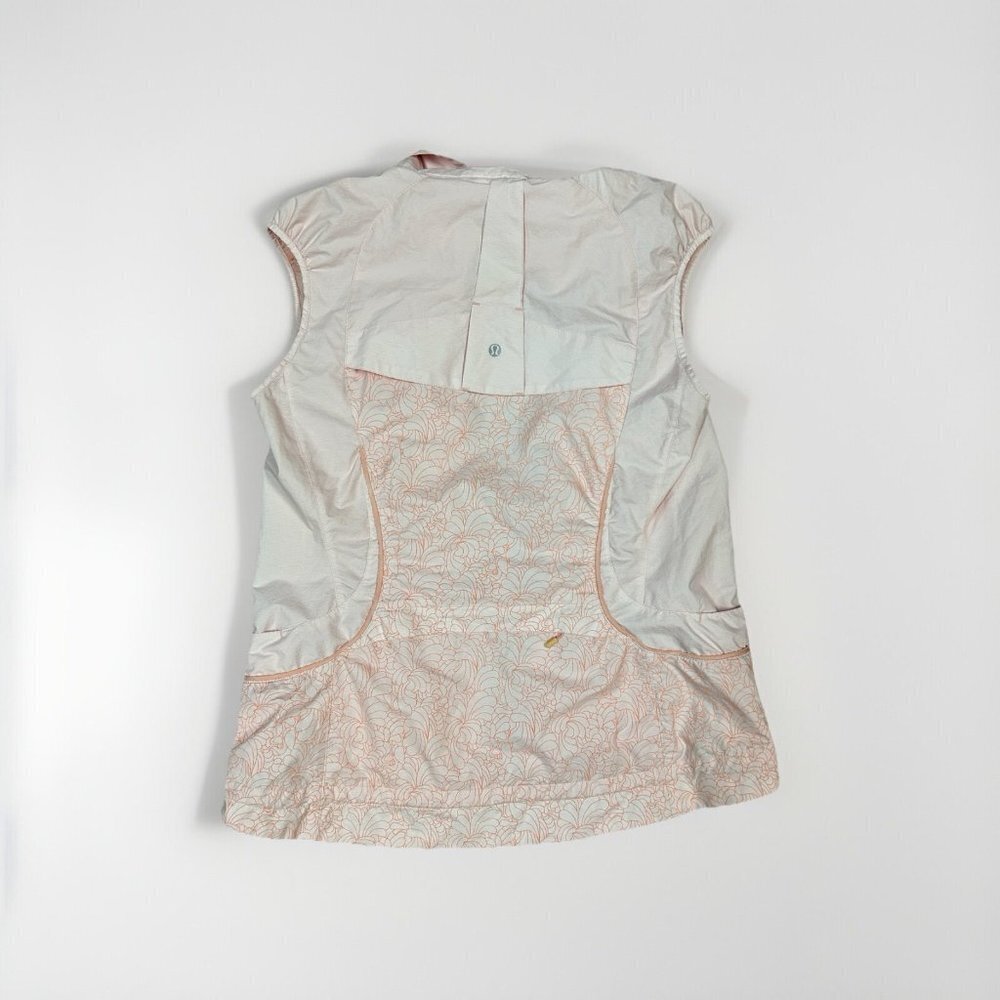 Lululemon Velocity Vest Wet Dry Breath Windbreaker Running Jogging Pink M 8-10 - Picture 10 of 12